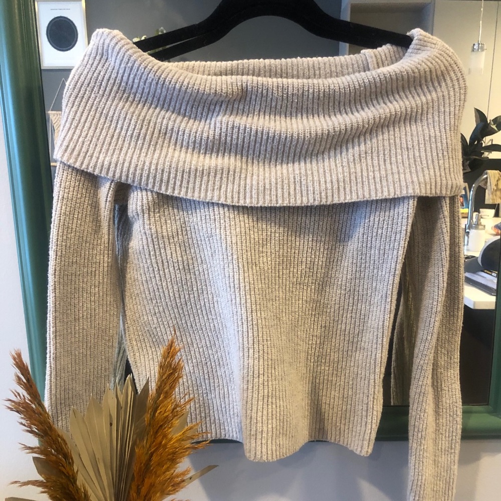 Off the shoulder sweater